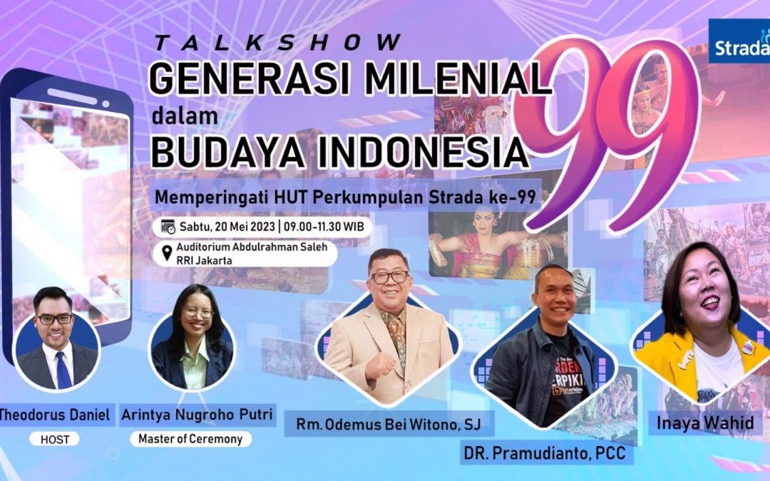 Talk Show Strada : Generasi Milenial dalam Budaya Indonesia ; MC nya dari SMK Strada BL niihh !!