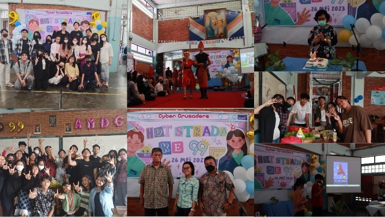 Peringatan HUT- 99 Strada di SMK Budi Luhur